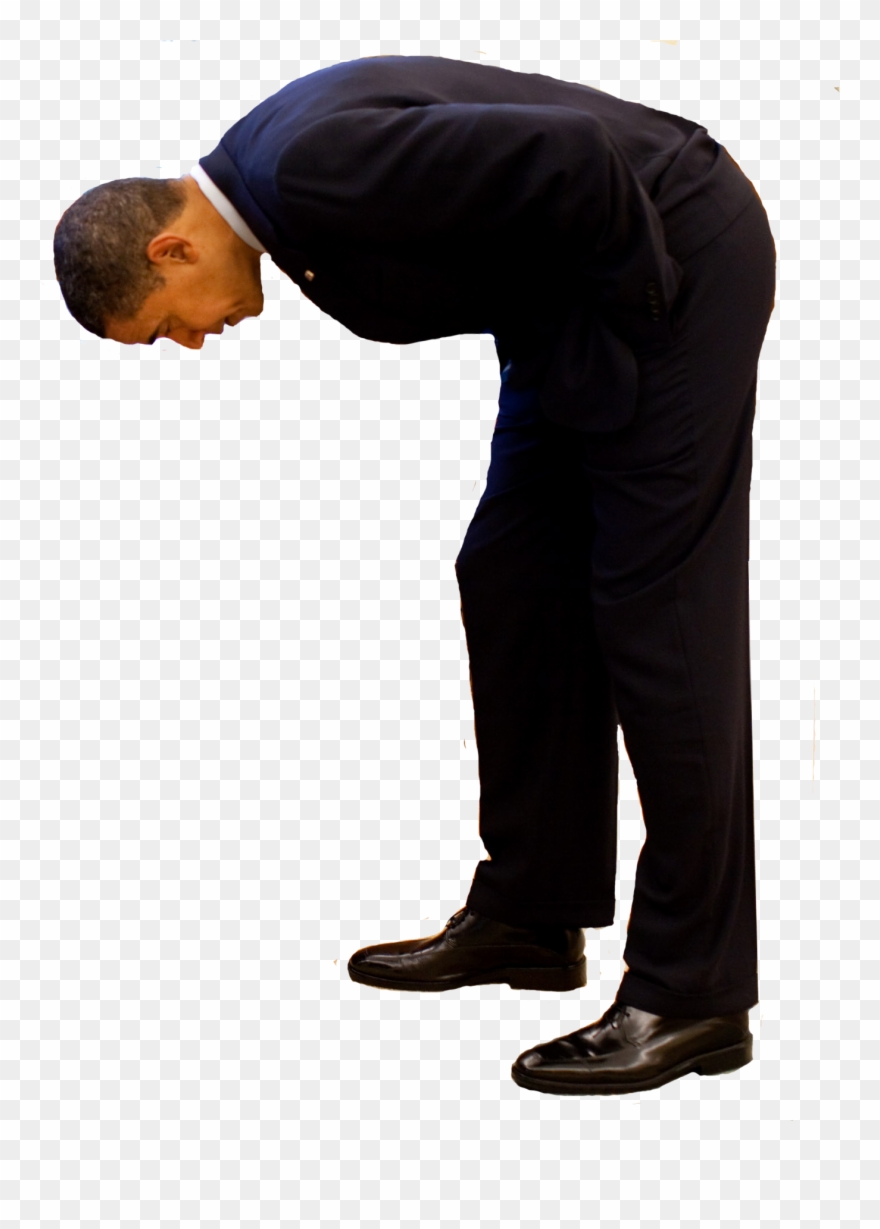 Obama Standing Png - Man Looking Down Png Clipart
