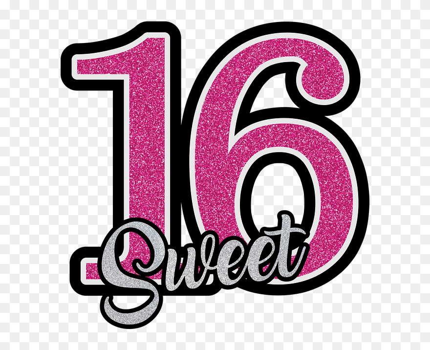 Sweet 16 Cliparts - Sweet 16 Clipart - Png Download