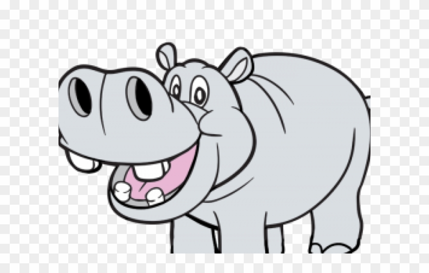 Transparent Background Hippo Clipart - Png Download