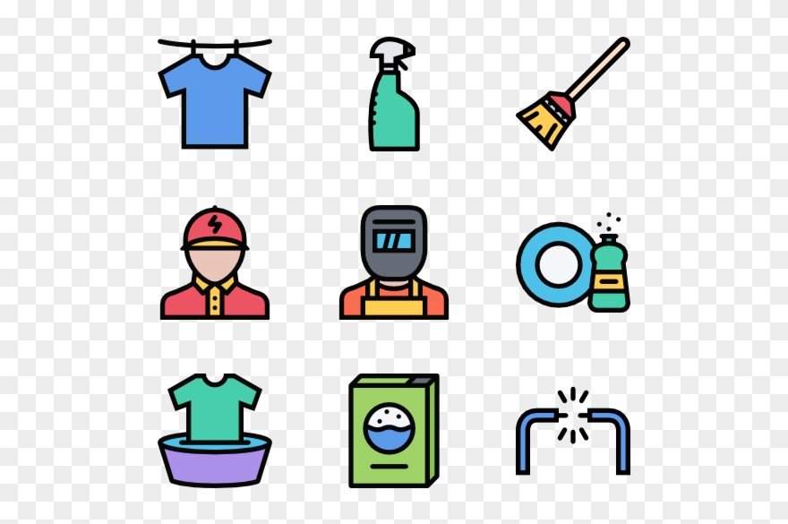 Housekeeping - Academy Flat Icon Clipart