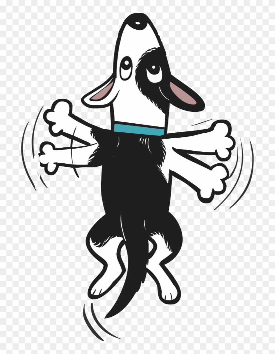 Lili Dog Grabbing Cutout - Illustration Clipart
