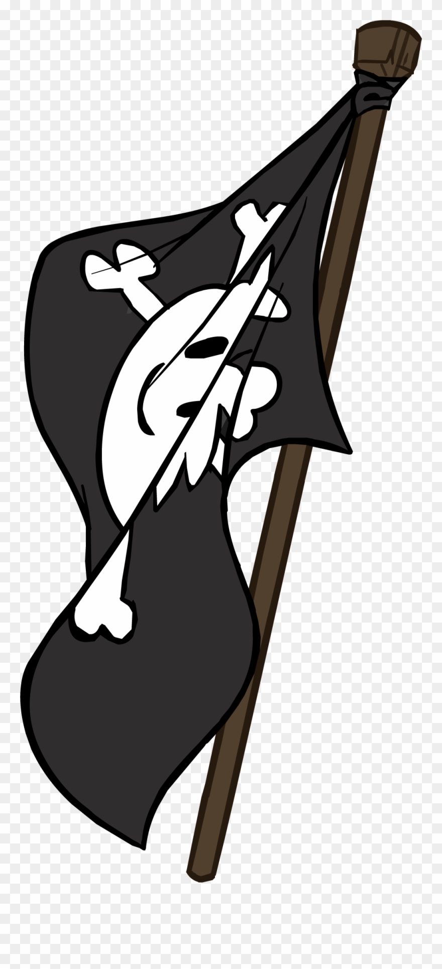 Pirate Flag - Club Penguin Pirate Flag Clipart