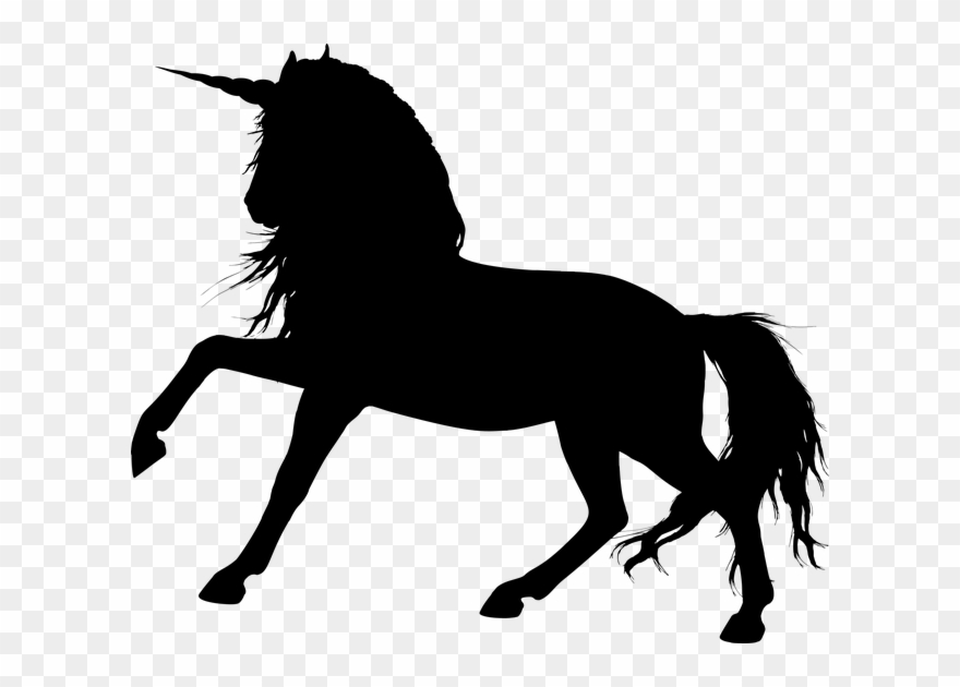 Animal, Creature, Equine, Fantasy, Fictional, Horn - Rainbow Glitter Unicorn Clipart