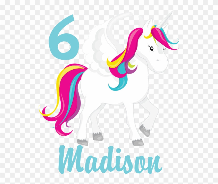 Favorite - Unicorn & Rainbow Invitation Clipart
