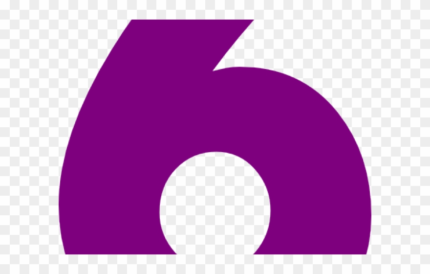 Numbers Clipart Six - Circle - Png Download
