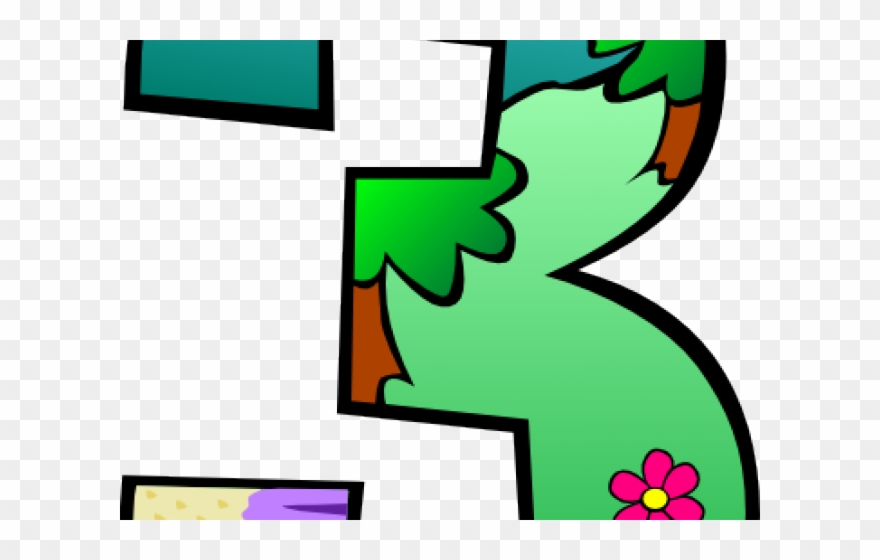 Numbers Clipart Green - Days Of Creation Day 1 - Png Download