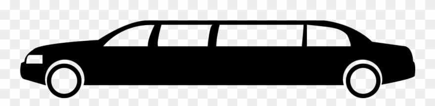 Graphic Black And White Lincoln Town Car Luxury - Limousine Clipart