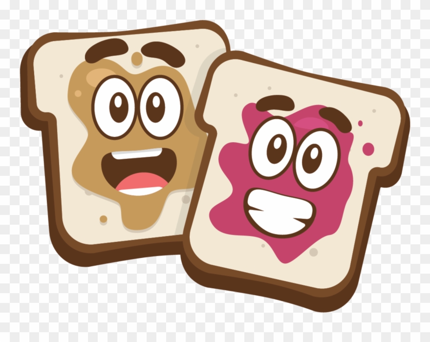Peanut Butter & Jelly - Toast Clipart