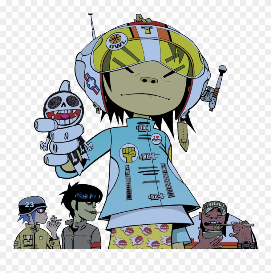Noodle - Noodle Gorillaz G Sides Clipart