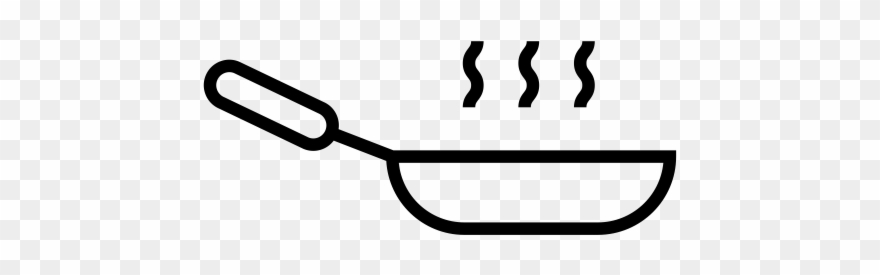 Frying Pan Rubber Stamp - Frying Pan Icon Clipart