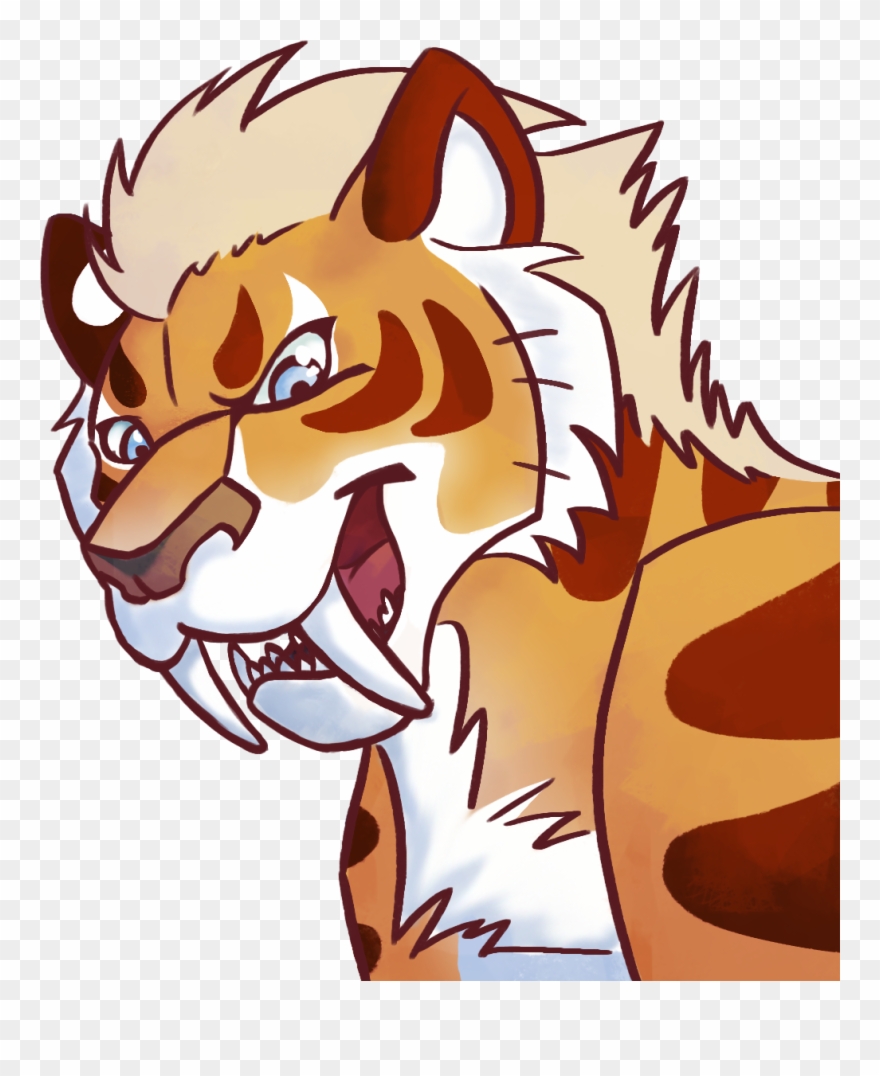 Saber Tooth Lea - Illustration Clipart