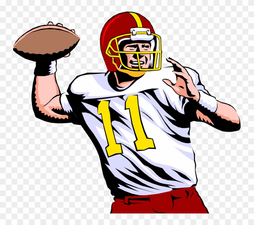 Banner Library Download Of Techflourish Quarterback - Playing American Football Clipart - Png Download