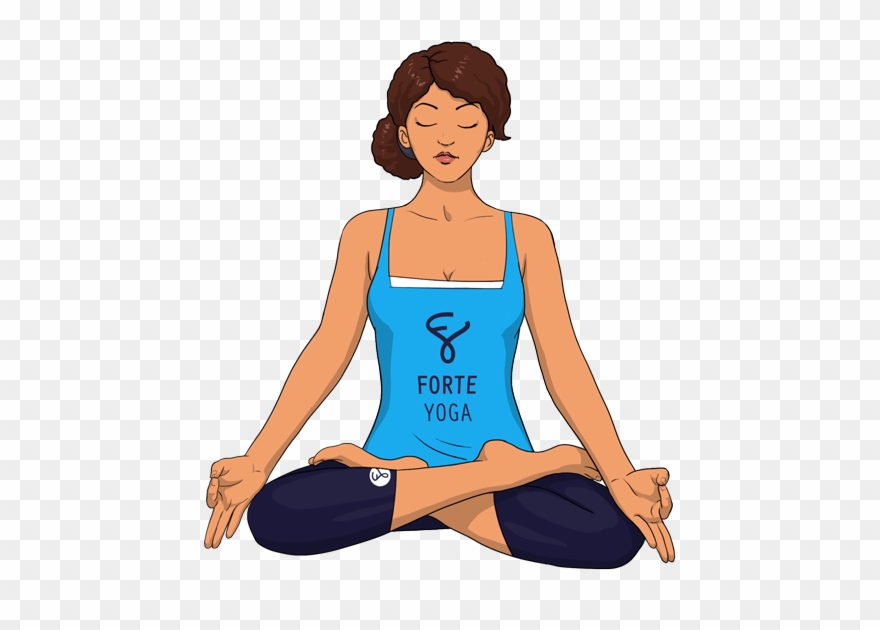 Lotus Yoga Pose Forte - Yoga Position Lotus Clipart