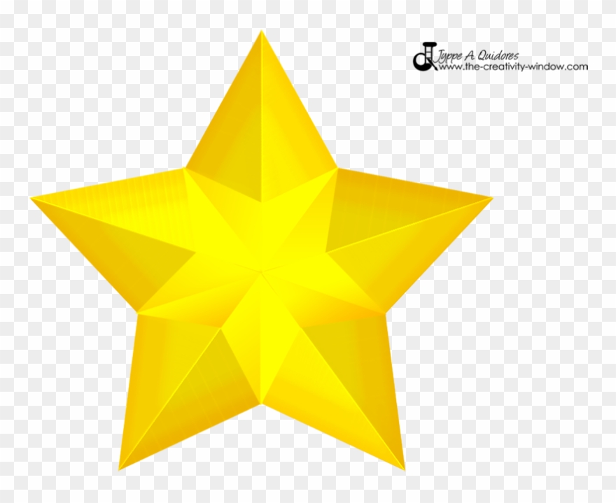 Gold Star Icon To Download For Free - Clouds Moon And Stars Clipart