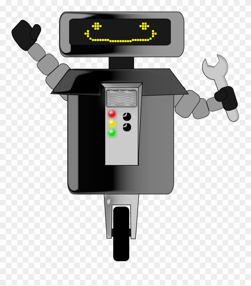 Big Image - Happy Robot Png Clipart