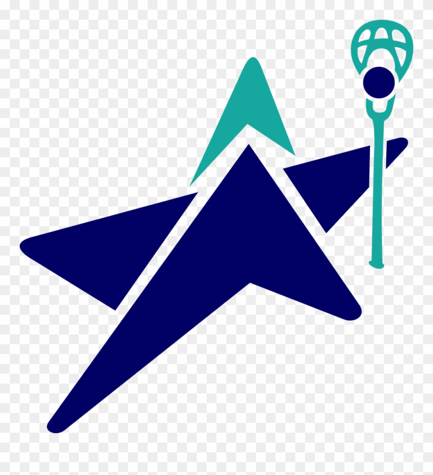 Shining Star Lacrosse Blue Star Lacrosse - Airplane Clipart