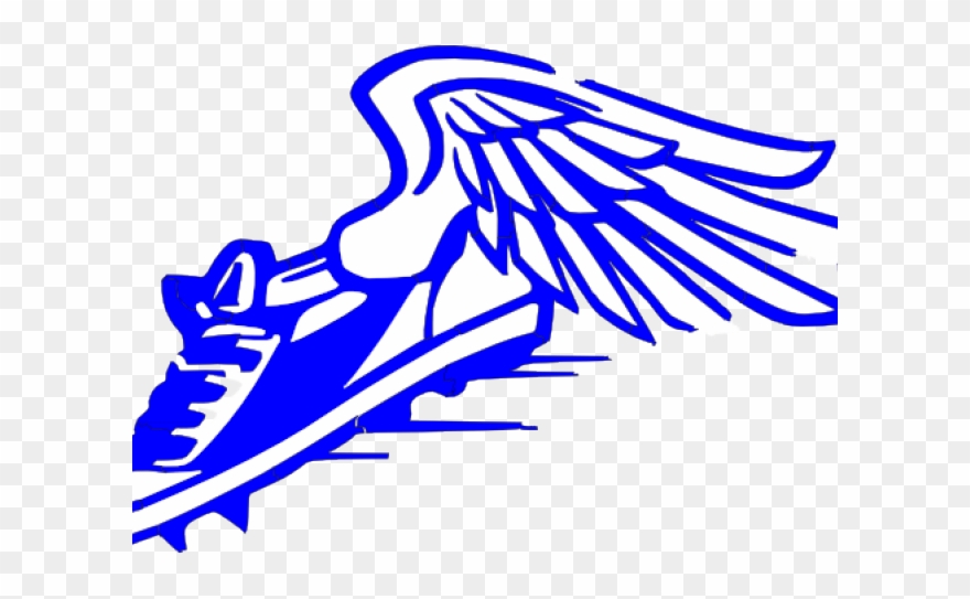 Feet Clipart Hermes - Athletes Run Black Round Car Magnet - Png Download