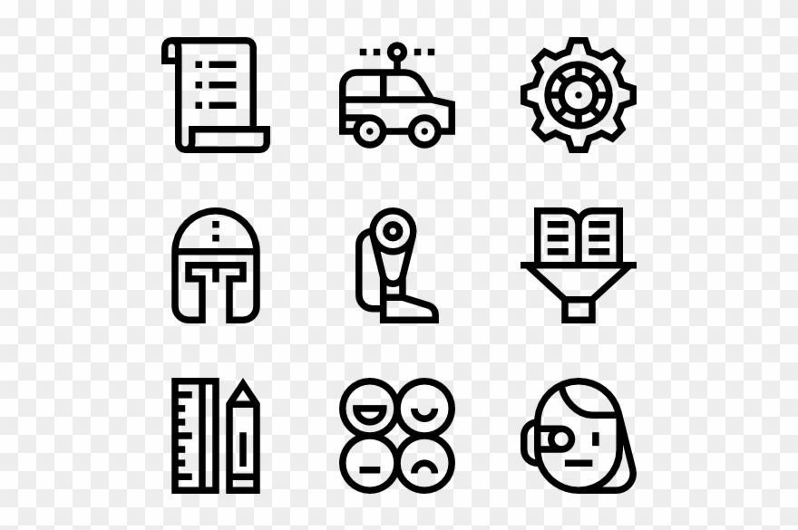 Robotics - Information Icons Clipart