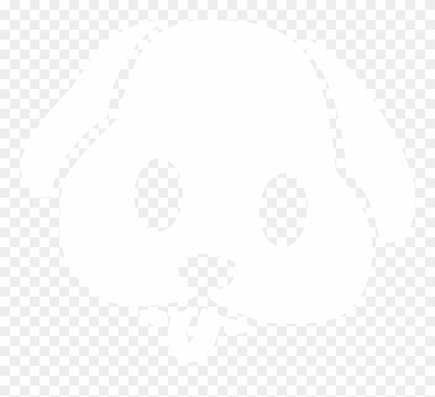 White Dog Head Clipart
