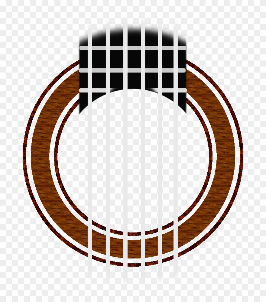 Classical Guitar Simple W O Sound Hole - Guitar Sound Hole Png Clipart