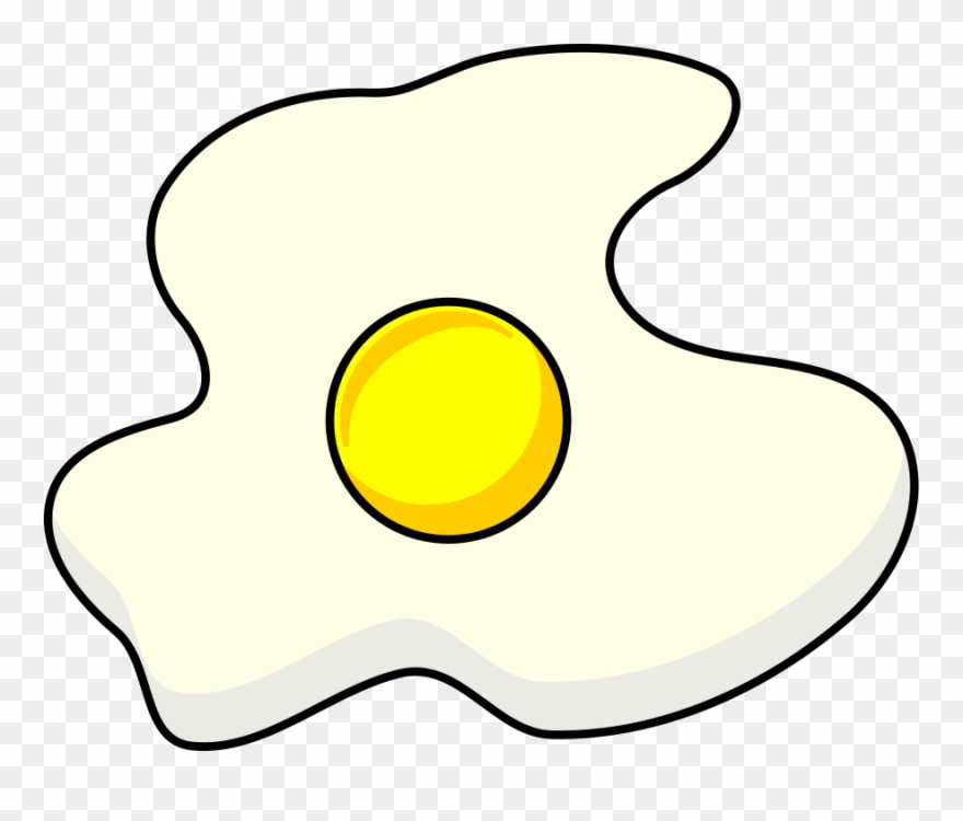 Fried Egg Clipart - Fried Eggs Outline Png Transparent Png