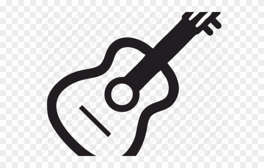 Acoustic Guitar Clipart Symbol - Guitar - Png Download