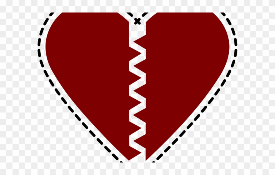 Heart Shaped Clipart Artistic Heart - Red Broken Heart Throw Blanket - Png Download