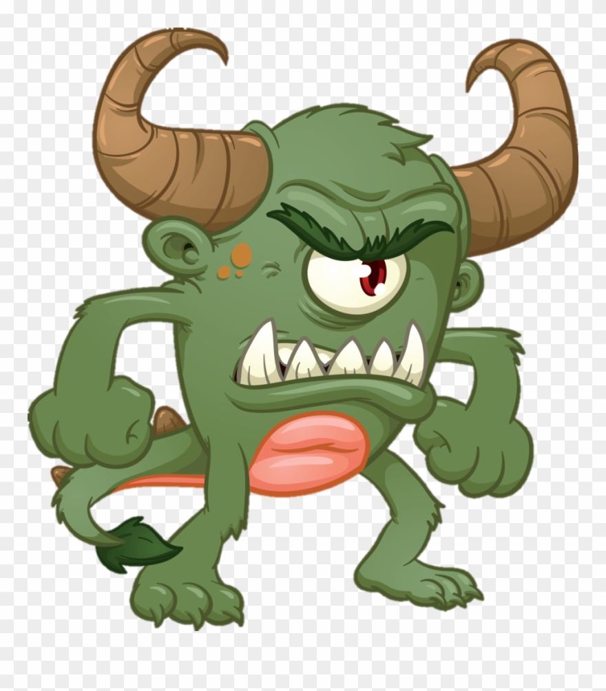 Internet Troll - Women - Green Monster Clipart