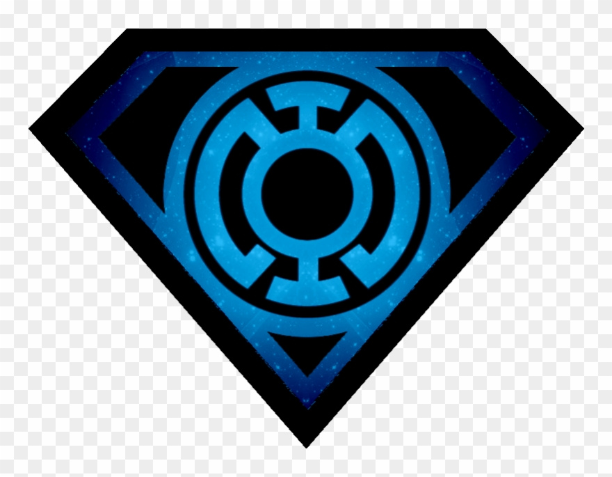 Superman Lanterns By Kalel7 On Clipart Library - Blue Lantern Superman Logo - Png Download