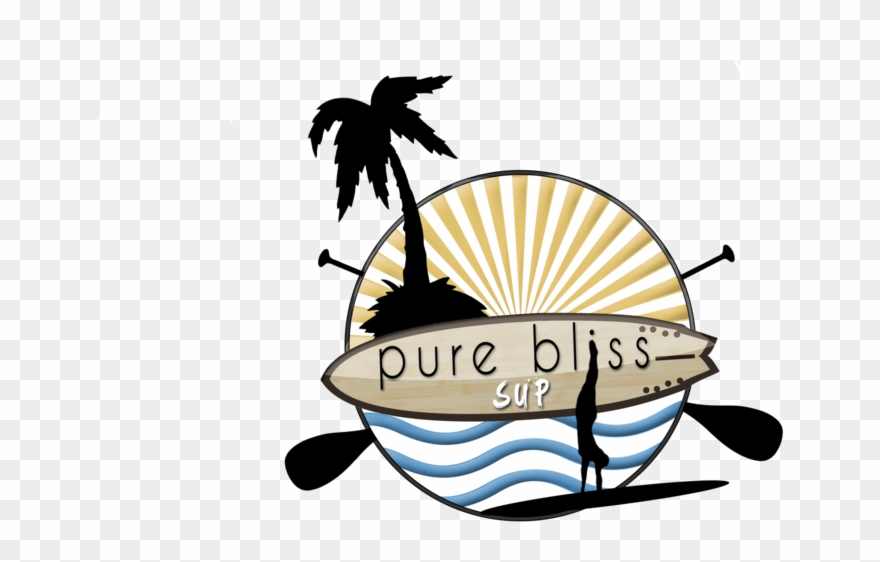 Pure Bliss Is A Family Owned Paddle Board Rental Company - Paddleboarding Clipart