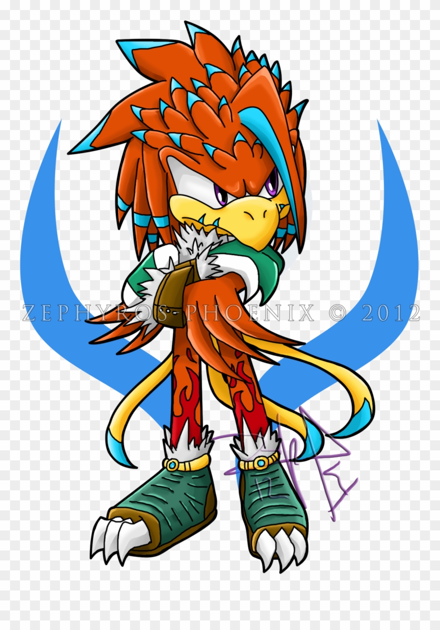 Garnett The Phoenix - Anthropomorphic Phoenix Clipart
