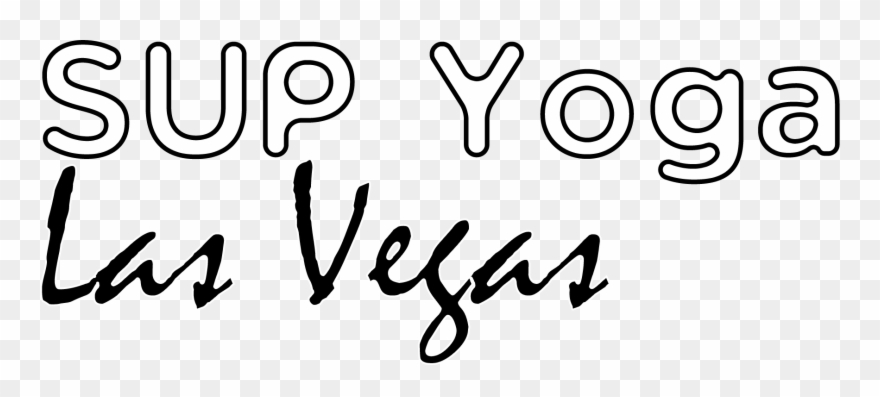 The Only Stand-up Paddle Board Yoga Provider In The - Calligraphy Clipart