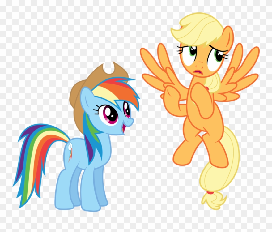 Rainbow Dash Pinkie Pie Fluttershy Applejack Princess - My Little Pony Applejack Pegasus Clipart