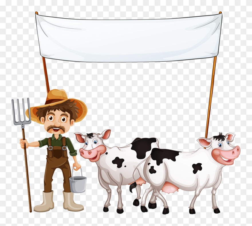 Ideasnotesstickersthe Farmanimals - Bordure Animaux De Ferme Clipart