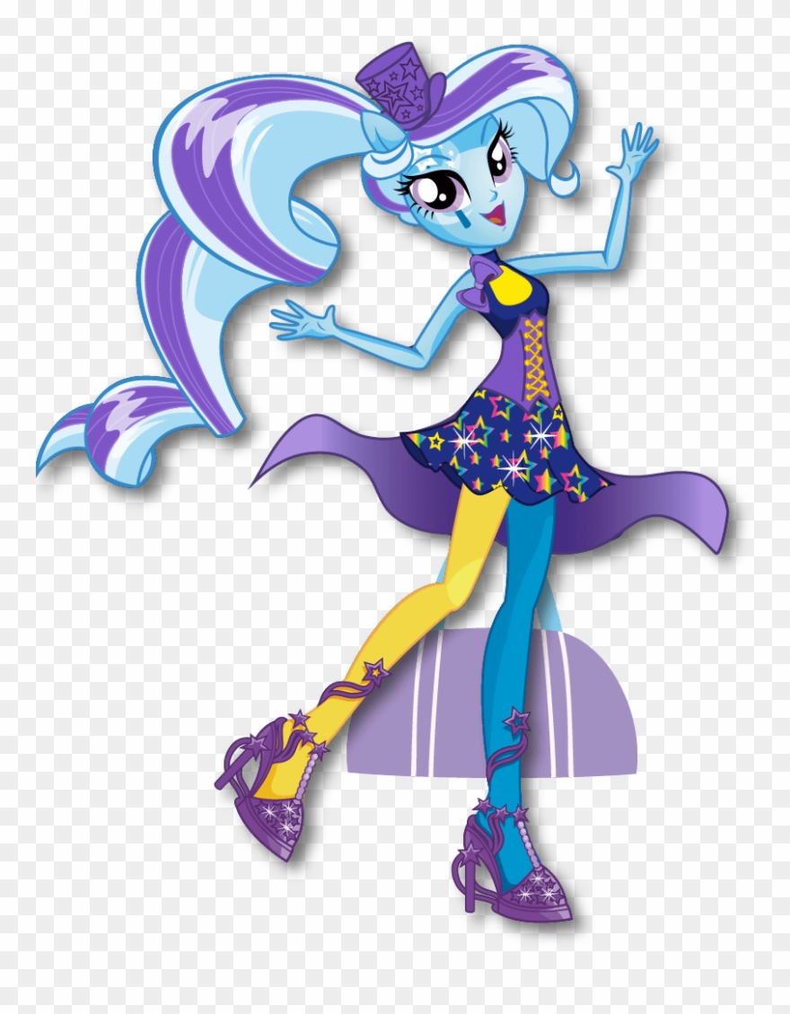 Artwork Clipart My Little Pony Rainbow - Da Trixie Equestria Girl - Png Download