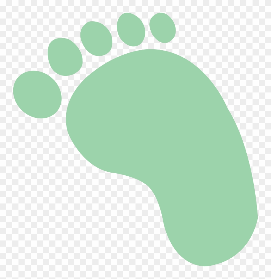 Bullet Point - Feet And Heart Outline Clipart