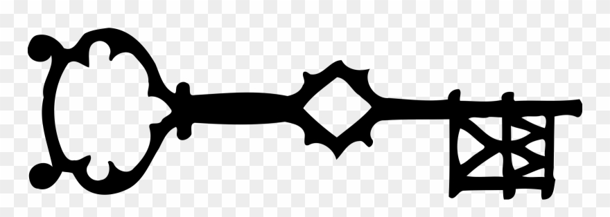 Old Key Vector Clipart - Key 4 - Png Download