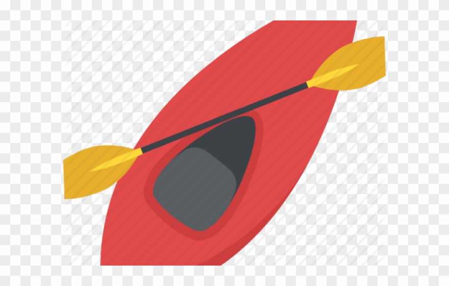 Canoe Paddle Clipart Yellow Boat - Boat - Png Download