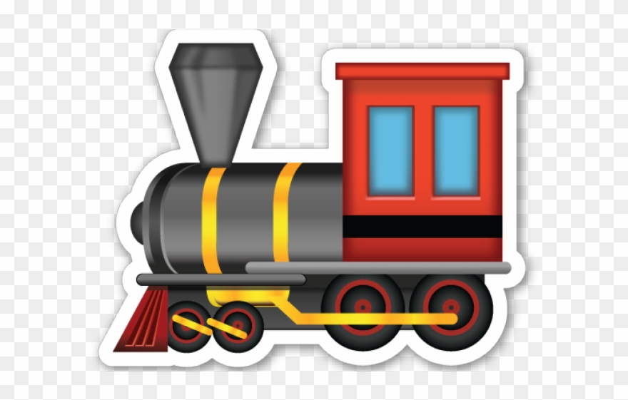 Locomotive Clipart Train Head - Train Emoji Png Transparent Png