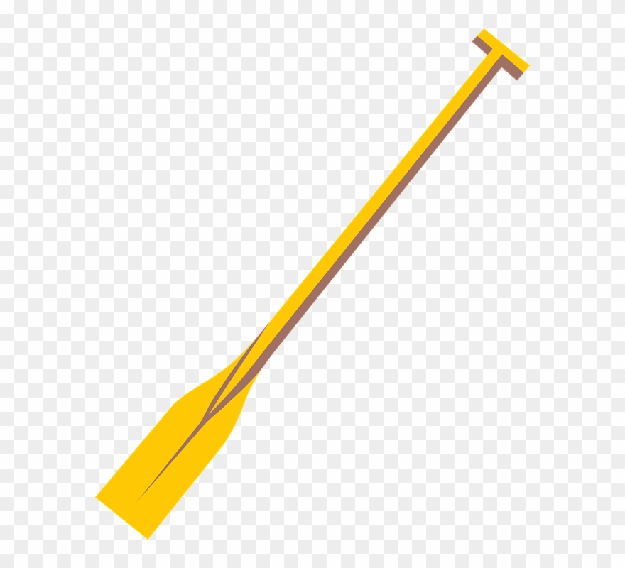 Canoe Paddle Clipart Rowboat - Rowing Oar Clip Art - Png Download