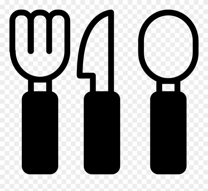 Png File - Cuchara Tenedor Y Cuchillo Para Colorear Clipart