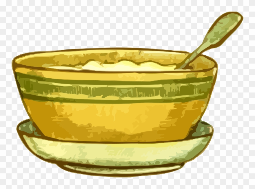 Spoon Clipart China - Bowl Porridge Clipart Png Transparent Png
