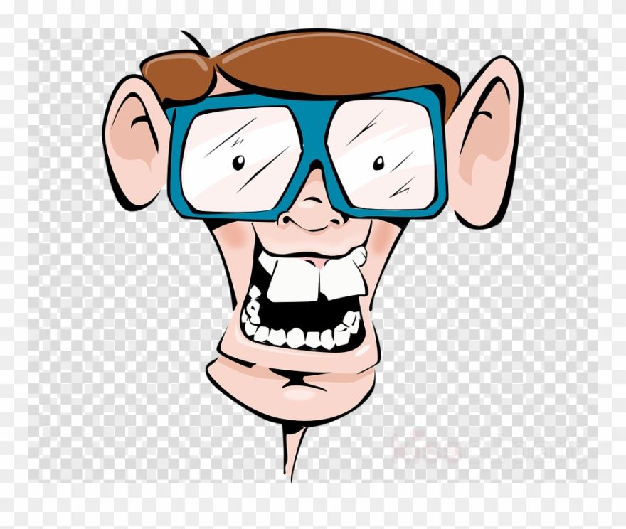 Download Oprint Cartoon Pattern Tapestry For Kids Wall - Glasses With Big Teeth Clipart