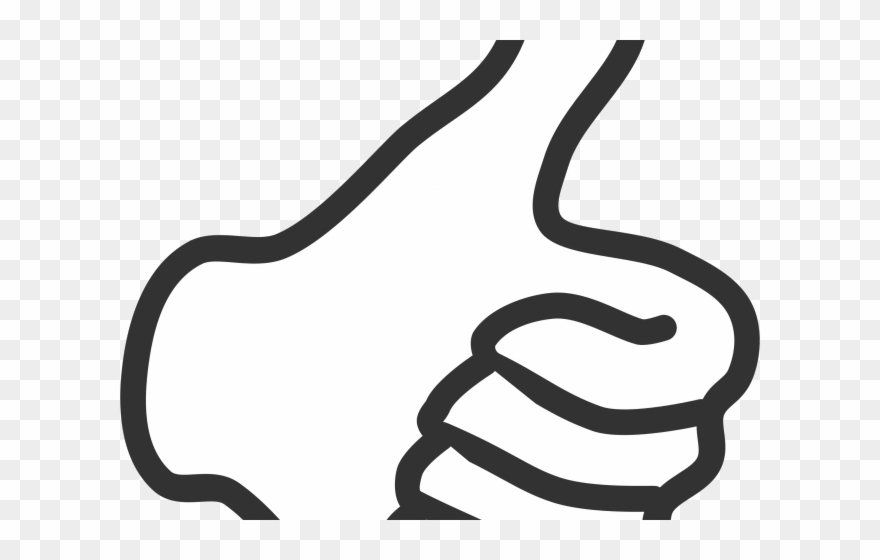 Customer Clipart Thumbs Up - White Thumbs Up Png Transparent Png