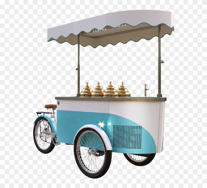 Bicycle Ice Cream Cart - Ice Cream Cart Png Clipart