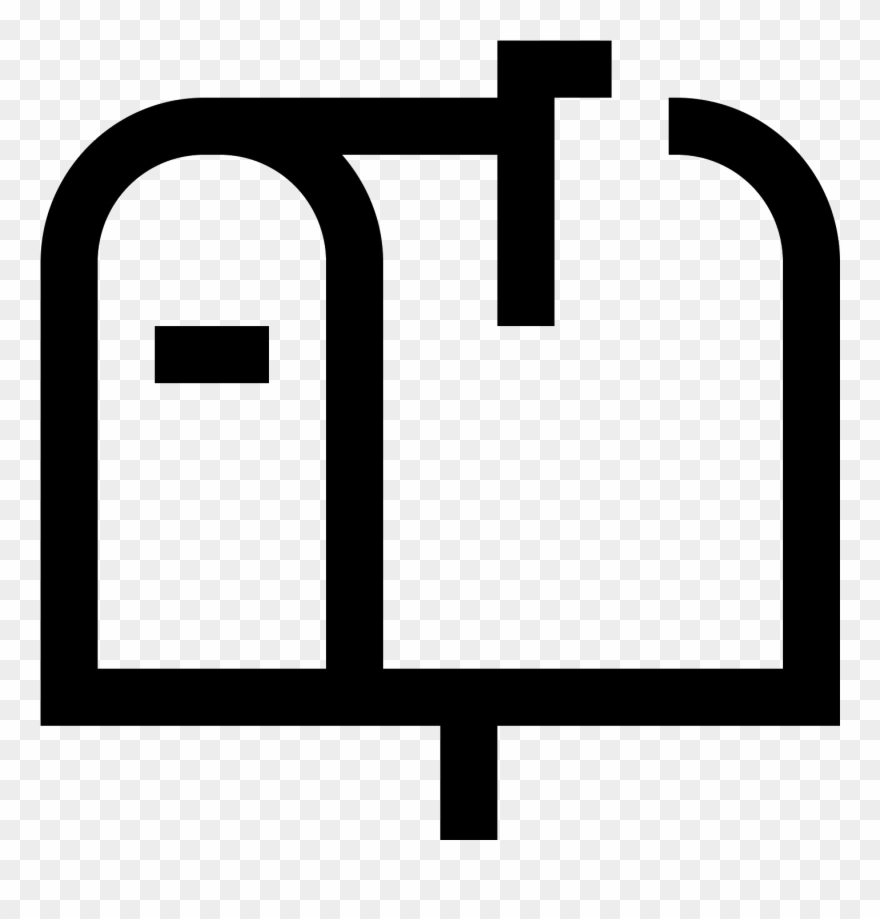 A Mailbox With A Horizontal Slit On The Door And A - Letter Box Clipart