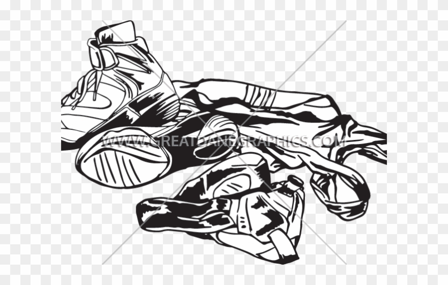 Wrestler Clipart Wrestling Equipment - Wrestling Headgear And Shoes Logo - Png Download
