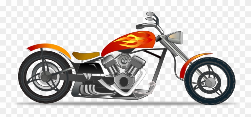 Clipart Chopper Garage Clip Art Eyes Clip Art - Dibujos De Motos Chopper - Png Download
