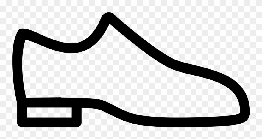 Frog Flipper Shoe Png Clipart Black And White Library - Shoe Black And White Icon Transparent Png