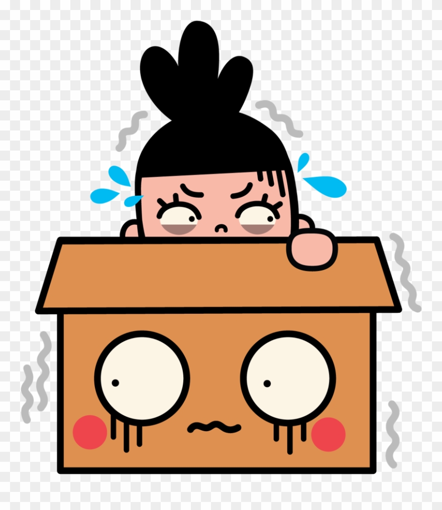 Facebook Stickers Box Girl Clipart